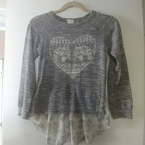 Jenna and jessie elephant print blouse girl 10/12